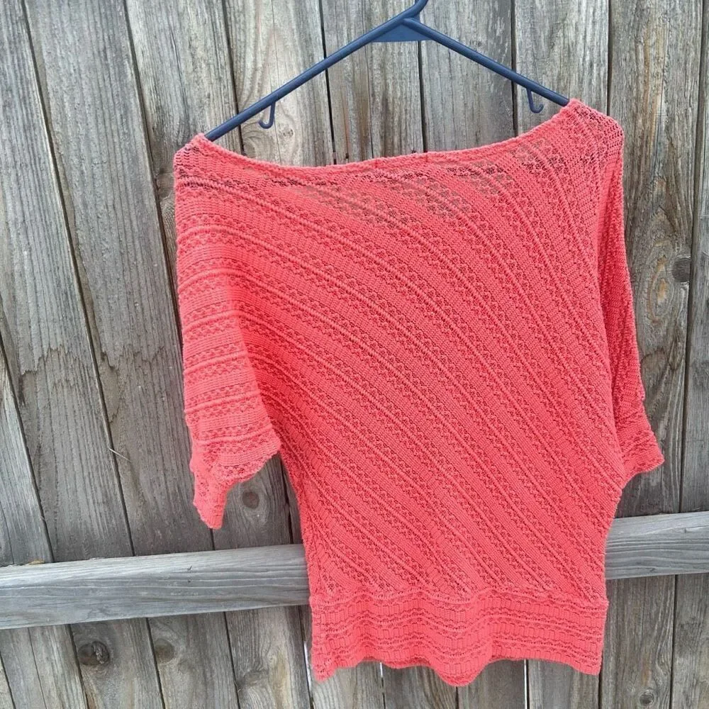 Teenbell crochet sweater short sleeve size small